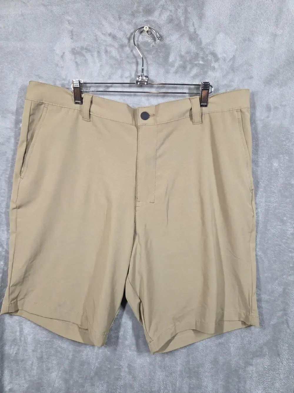 Banana Republic Shorts Mens 40 Beige Chino Stretch 10 Inseam Casual
